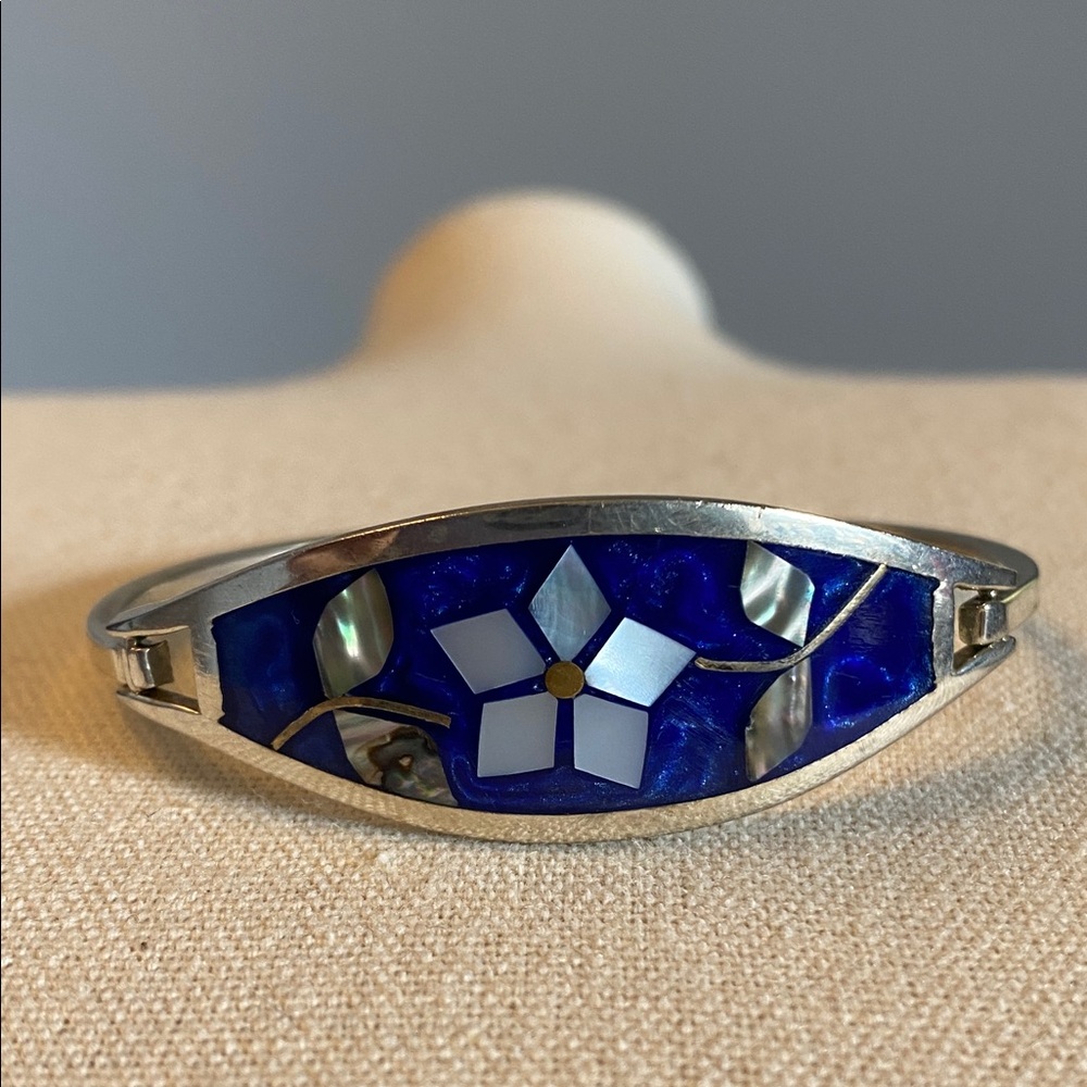 Vintage Mexico Alpaca Silver Bracelet